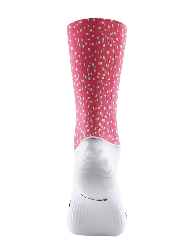 ROCKBROS Vibrant Pink Polka Dot Breathable Socks