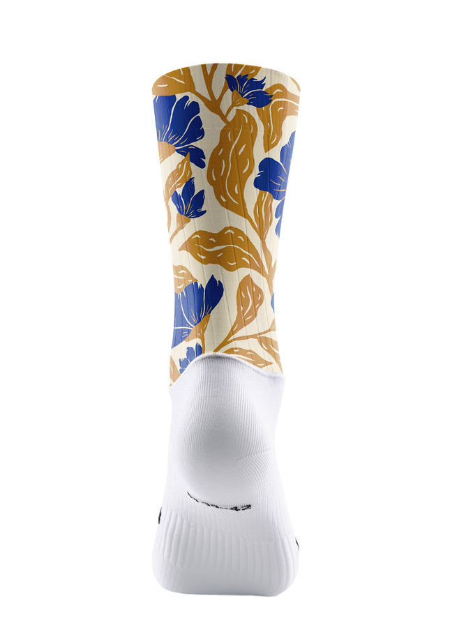ROCKBROS Women Blue Floral Short Sleeve Cycling Set