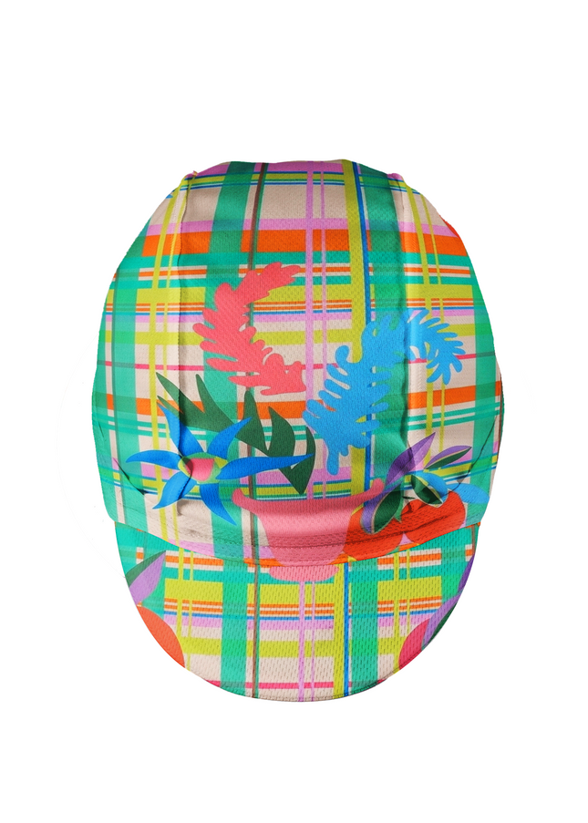 ROCKBROS Plaid Floral Art Cycling Cap