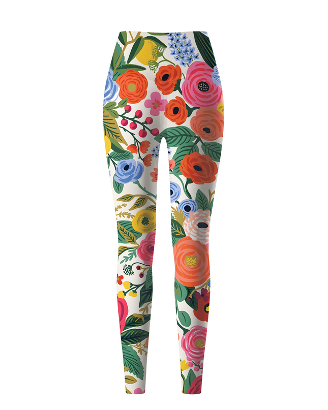 ROCKBROS Women's Wild Garden Vibrant Floral Yoga Leggings