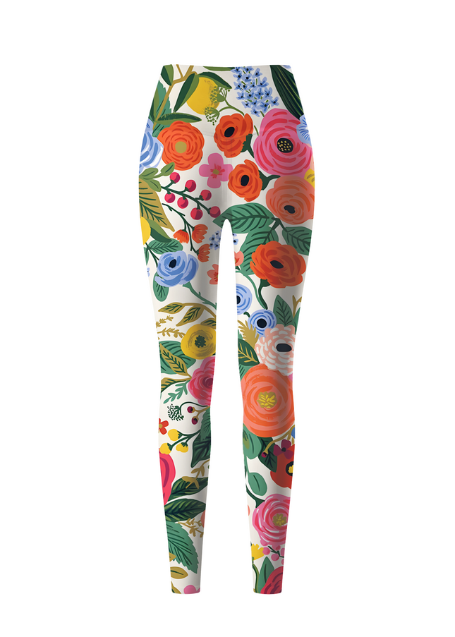 ROCKBROS Women's Wild Garden Vibrant Floral Yoga Leggings