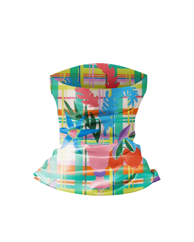 ROCKBROS Plaid Floral Cycling Neck Gaiter