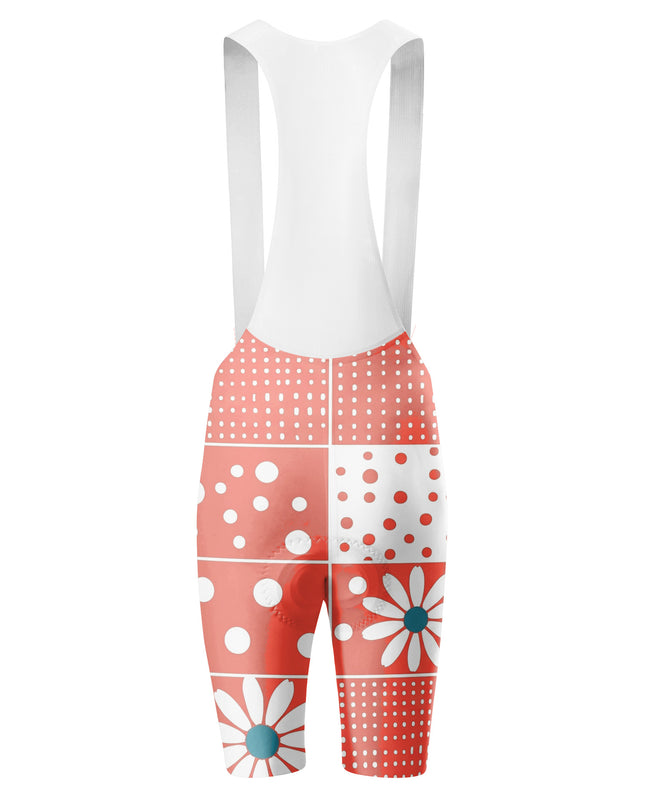 ROCKBROS Women's Patchwork Floral Print Cycling Bibs