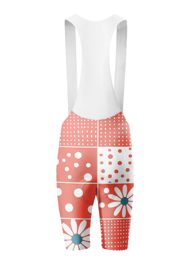 ROCKBROS Women's Patchwork Floral Print Cycling Bibs