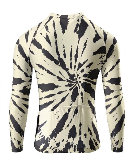 ROCKBROS Women's Tie-Dye Gradient Long-Sleeve Cycling Jersey, Edgy & Cool Quick-Dry Breathable Sun-Protective Top
