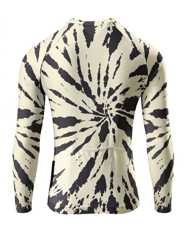 ROCKBROS Women's Tie-Dye Gradient Long-Sleeve Cycling Jersey, Edgy & Cool Quick-Dry Breathable Sun-Protective Top