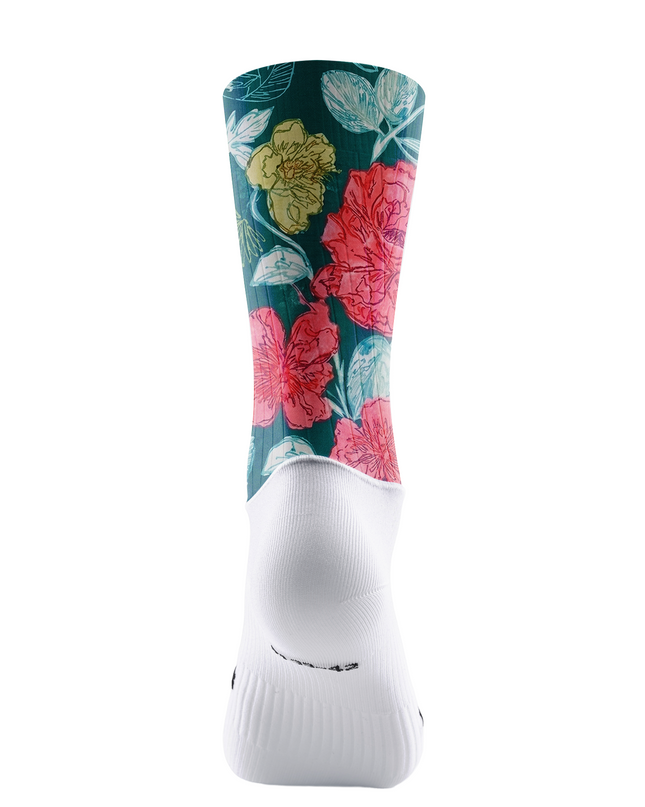 ROCKBROS Women's Teal Marble Print 3D Padded Cycling Bibs