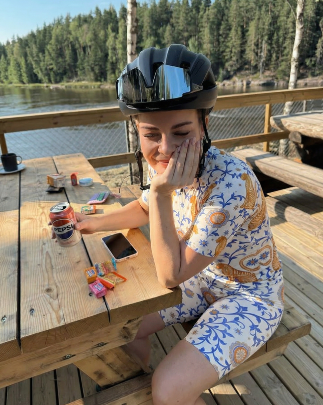ROCKBROS Women's Boho Sun Moon Leopard Cycling Bibs