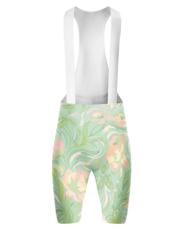 ROCKBROS Women's Vintage Floral Print Cycling Bib Shorts