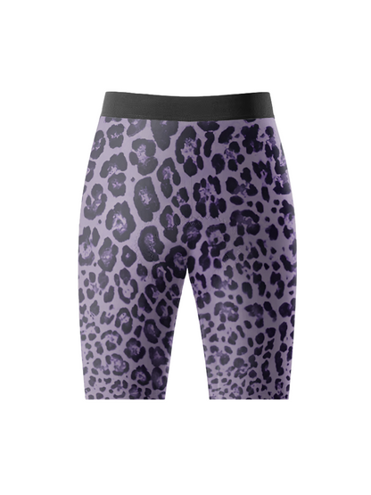 ROCKBROS Women's Fur Code Purple Leopard All-Weather Pro Aero Jersey
