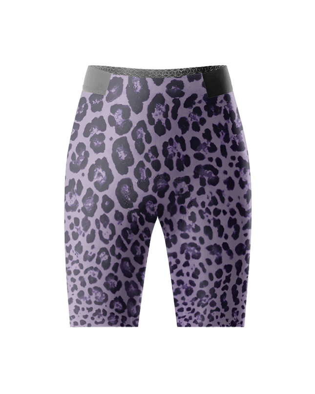 ROCKBROS Women's Fur Code Purple Leopard All-Weather Pro Aero Jersey