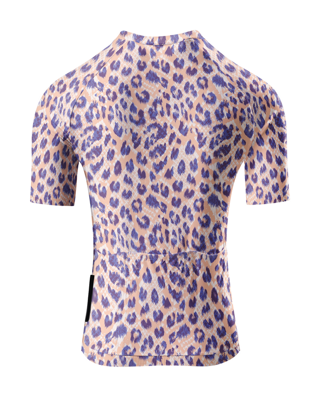 ROCKBROS Women's Gilded Safari All-Weather Gold-Textured Leopard Pro Jersey