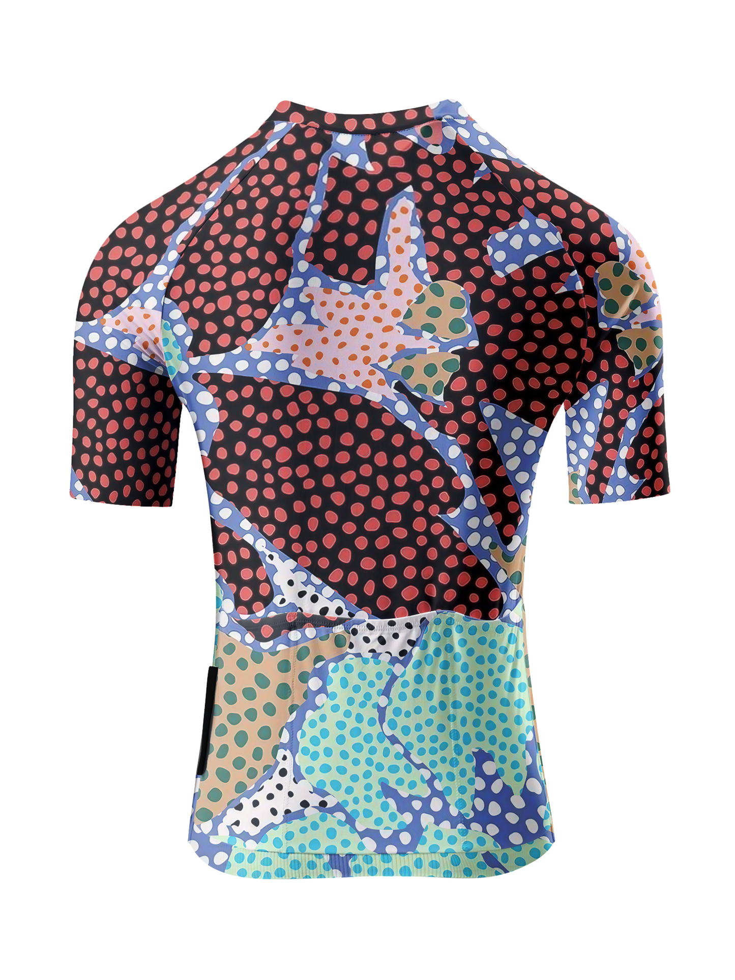 ROCKBROS Women's Polka-Dot Phantasm All-Weather Artistic Patchwork Pro Jersey
