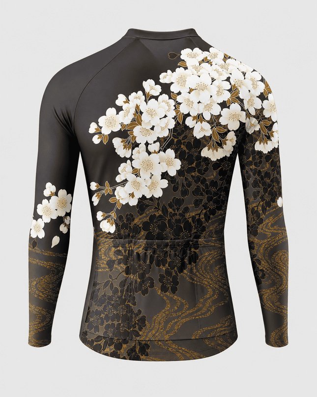 ROCKBROS Women's Midnight Blossom Short-Sleeve Cycling Jersey