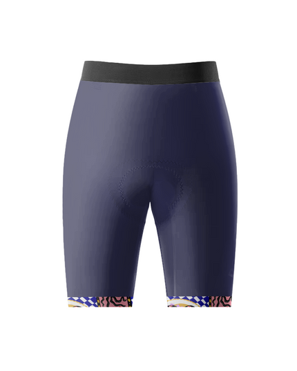 ROCKBROS Women's Geometric Rhythm Tech Cycling Shorts with Patterned Leg Grippers