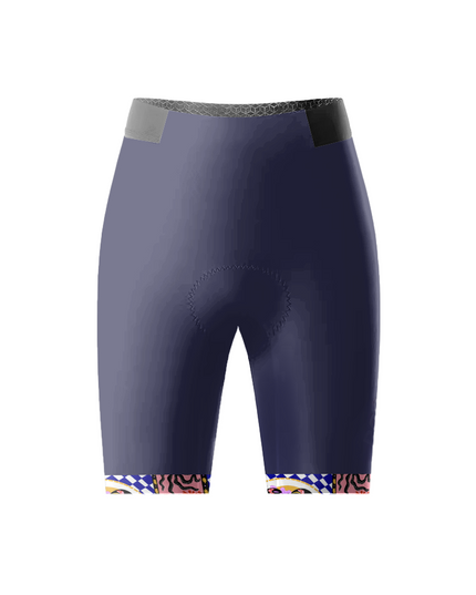 ROCKBROS Women's Geometric Rhythm Tech Cycling Shorts with Patterned Leg Grippers