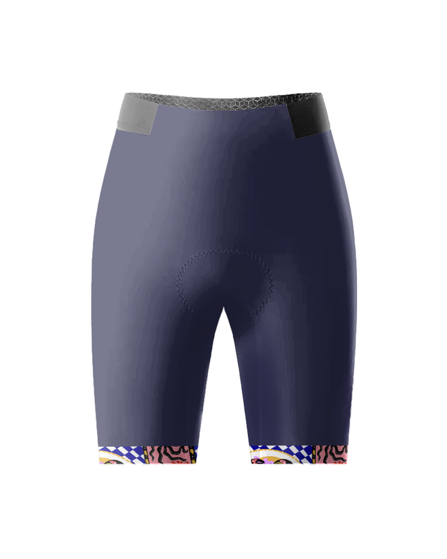 ROCKBROS Women's Retro Graphic Marine Chariot Checkered Jersey