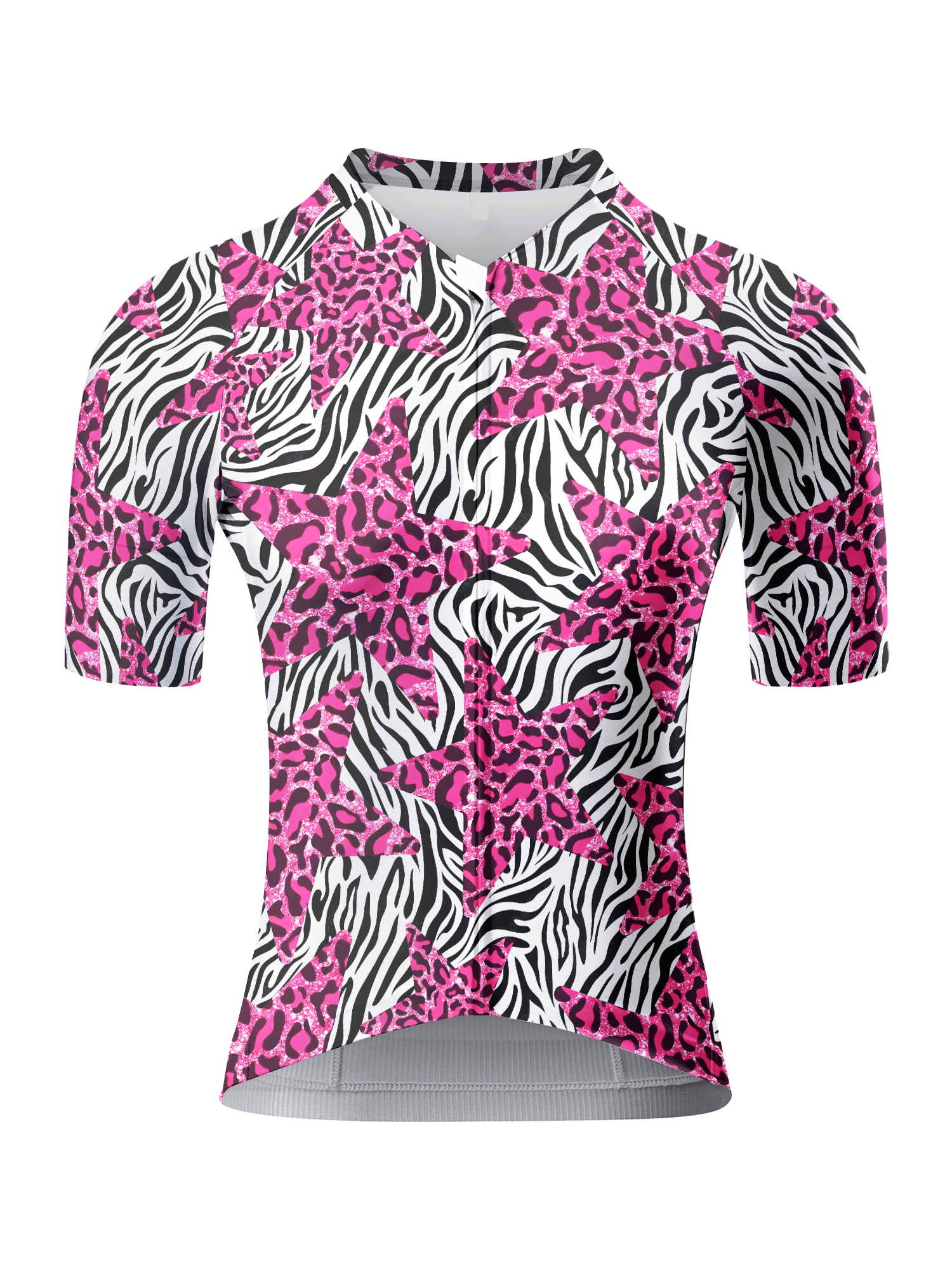 ROCKBROS Women's Zebra-Leopard Hybrid All-Weather Pro Aero Jersey