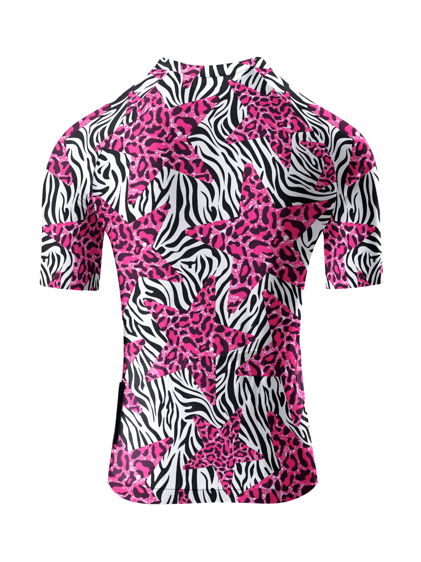 ROCKBROS Women's Zebra-Leopard Hybrid All-Weather Pro Aero Jersey