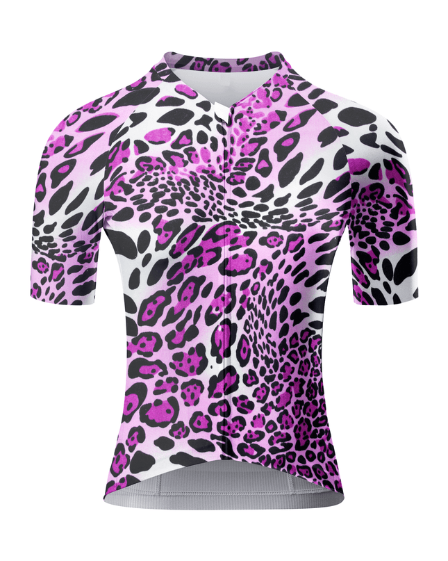 ROCKBROS Women's Violet Leopard Pro-Performance Breathable Aero Jersey