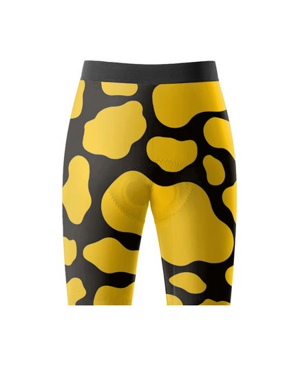 ROCKBROS Women's Abstract Cow-Pattern High-Elasticity Cycling Shorts