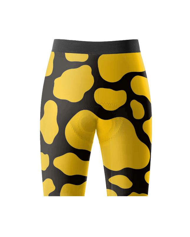 ROCKBROS Women's Abstract Cow-Pattern High-Elasticity Cycling Shorts
