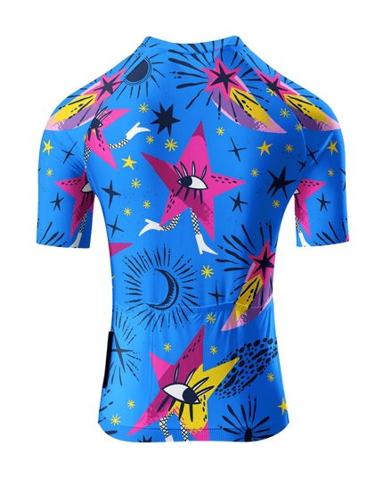 ROCKBROS Women's Psychedelic Starry Eye Soft Cosmos Aero Jersey