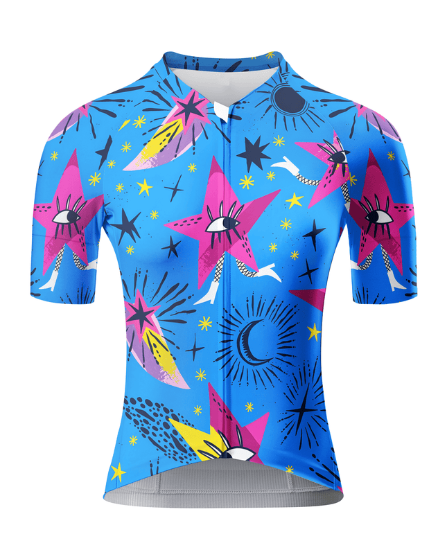 ROCKBROS Women's Psychedelic Starry Eye Soft Cosmos Aero Jersey