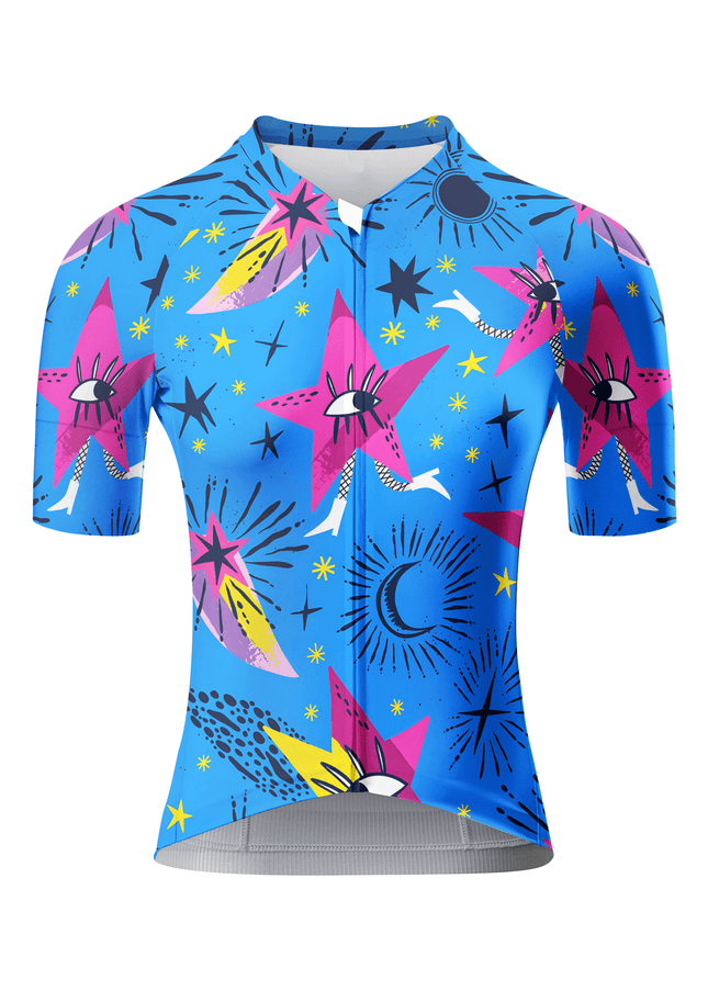 ROCKBROS Women's Psychedelic Starry Eye Soft Cosmos Aero Jersey