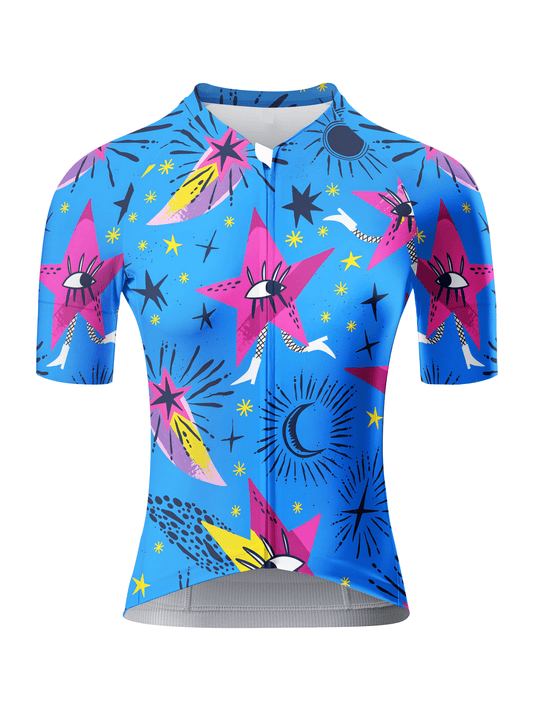 ROCKBROS Women's Psychedelic Starry Eye Soft Cosmos Aero Jersey