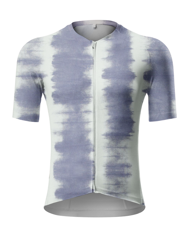 RockBros Men's "Ink Rhythm" Horizontal Tie-Dye Performance Cycling Jersey