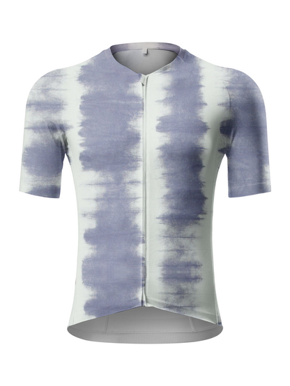 RockBros Men's "Ink Rhythm" Horizontal Tie-Dye Performance Cycling Jersey