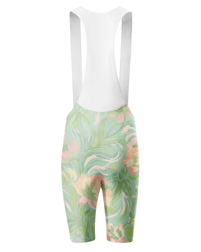 ROCKBROS Women's Vintage Floral Print Cycling Bib Shorts