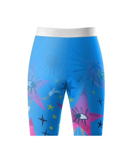 ROCKBROS Women's Cosmic Starry Eye Compression Cycling Shorts