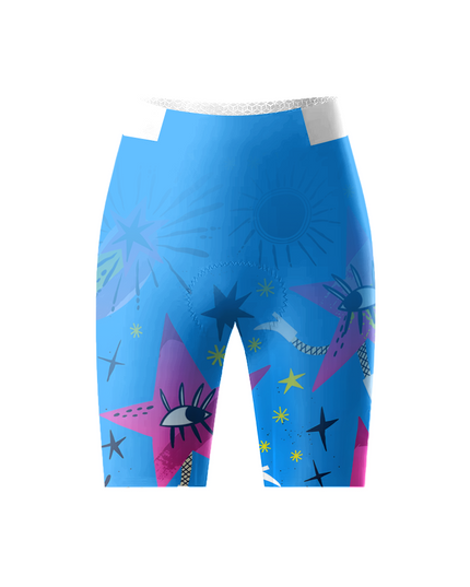 ROCKBROS Women's Cosmic Starry Eye Compression Cycling Shorts