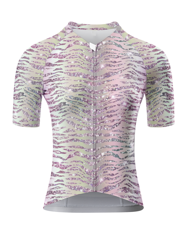 ROCKBROS Women's Diamond Dust Glitter-Zebra Pro Jersey