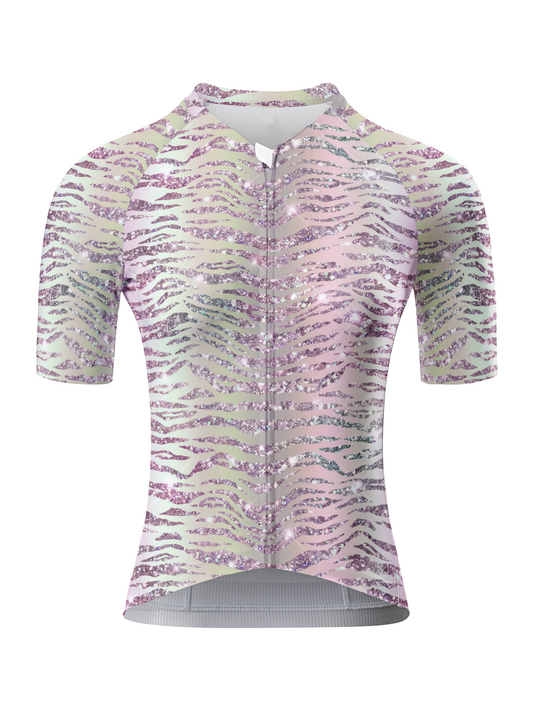 ROCKBROS Women's Diamond Dust Glitter-Zebra Pro Jersey