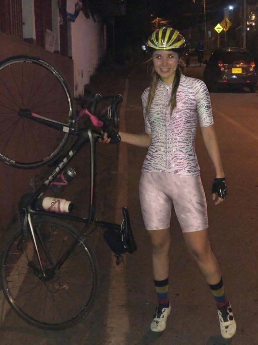 ROCKBROS Women's Diamond Dust Glitter-Zebra Pro Jersey