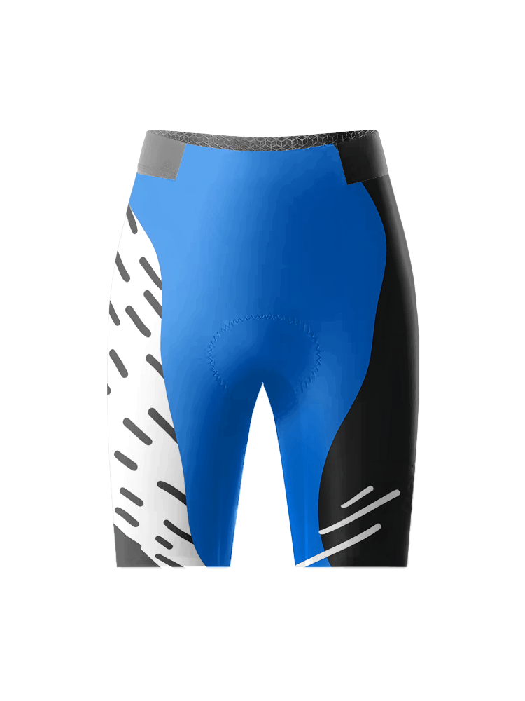 ROCKBROS Women's Cobalt Wave Abstract Dash Cycling Jersey