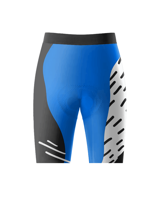 ROCKBROS Women's Cobalt Wave Abstract Dash Cycling Jersey