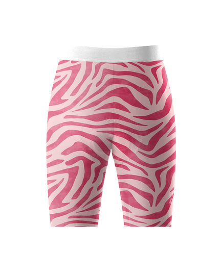 ROCKBROS Women's Rose Wave All-Weather Magenta Zebra Pro Bib Shorts