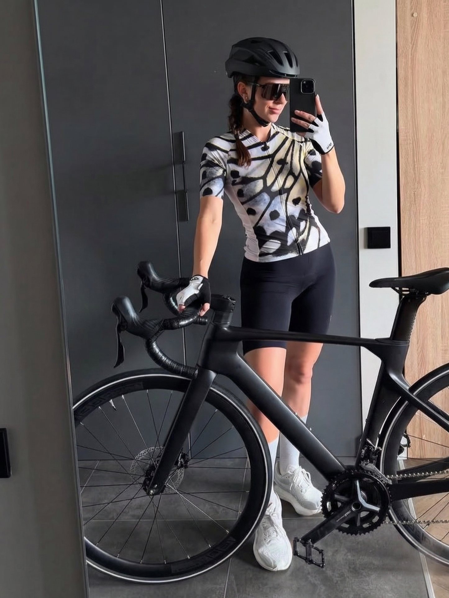 ROCKBROS Women's Monarch Wings All-Weather Macro-Art Pro Aero Jersey