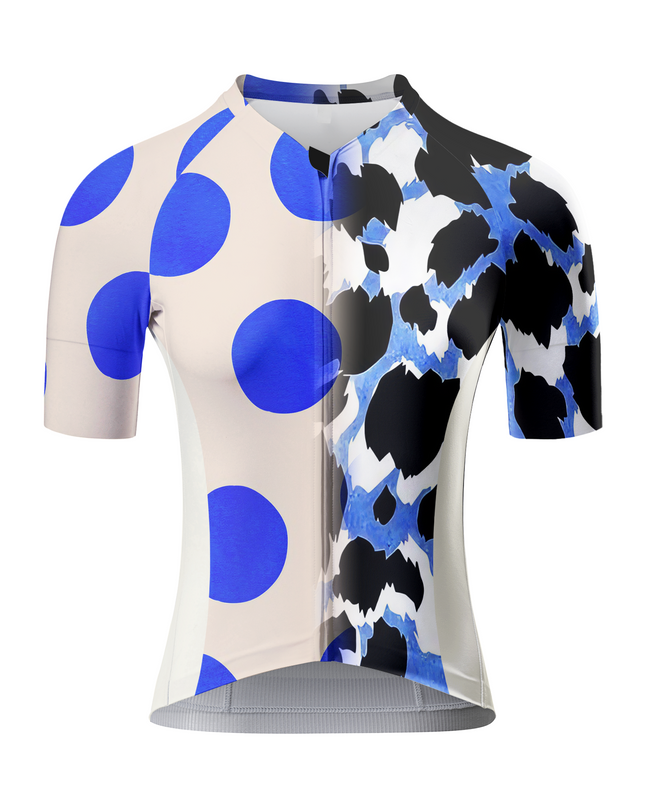 ROCKBROS Women's Cobalt Dot All-Weather Pop-Art Pro Bib Shorts