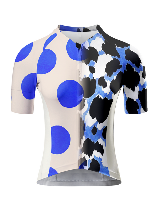 ROCKBROS Women's Split Pop All-Weather Asymmetrical Polka-Safari Jersey