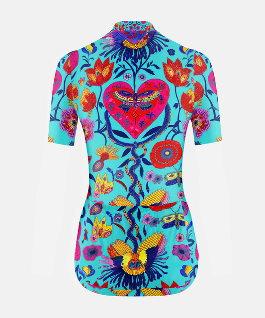 RockBros Women's Heart & Bloom Cycling Jersey