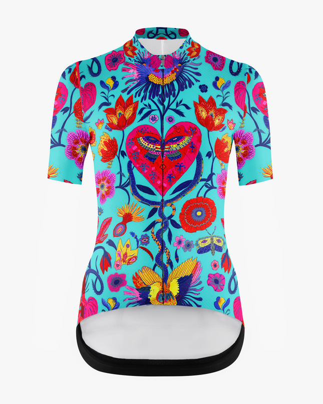 Women's Heart & Bloom Cycling Jersey