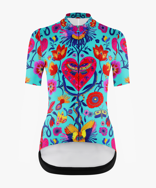 RockBros Women's Heart & Bloom Cycling Jersey
