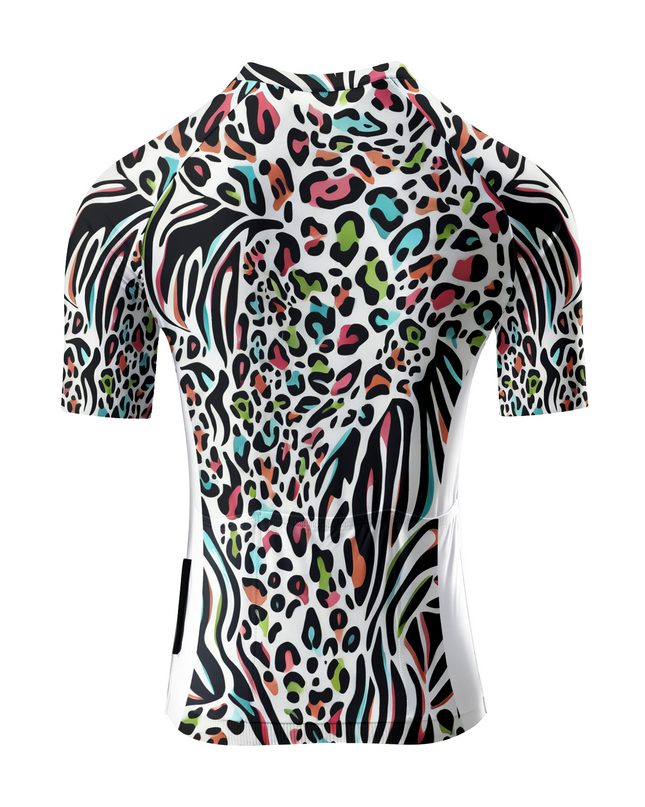 ROCKBROS Women's Kaleidoscope Safari All-Weather Multi-Color Graphic Jersey