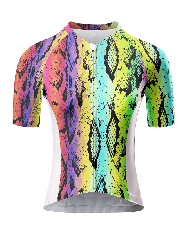 ROCKBROS Women's Prism Python All-Weather Gradient Scale Art Jersey