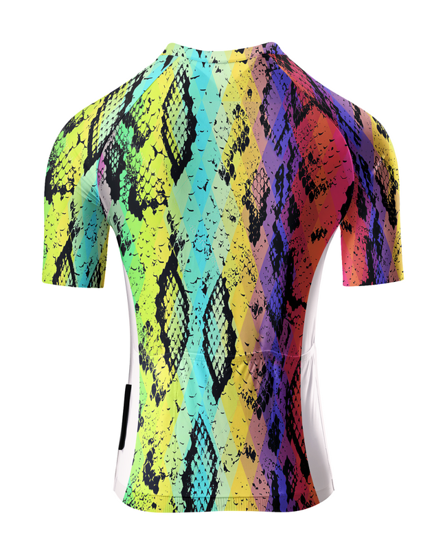 ROCKBROS Women's Prism Python All-Weather Gradient Scale Art Jersey